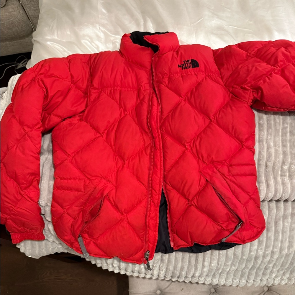 The North Face Vibrant Red Puffer Jacket
